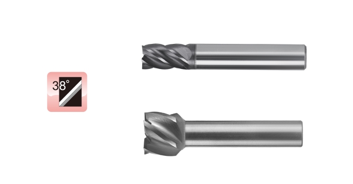 High Efficiency End Mill for Compound Lathe - 5 Flutes