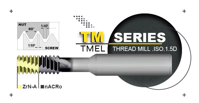 Thread Mill Cutter ISO 1.5D (Effective Length)