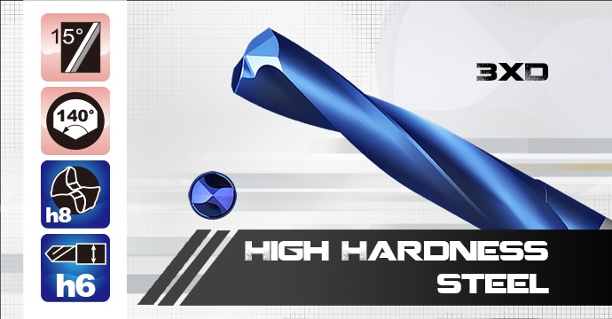 HD Carbide Drill For High Hardness Steel