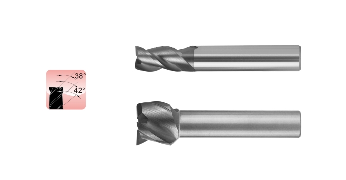 High Efficiency End Mill for Compound Lathe - 3 Flutes