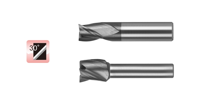 Helix 30° End Mill for Compound Lathe - 3 Flutes
