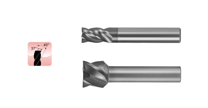 High Efficiency End Mill for Compound Lathe - 4 Flutes