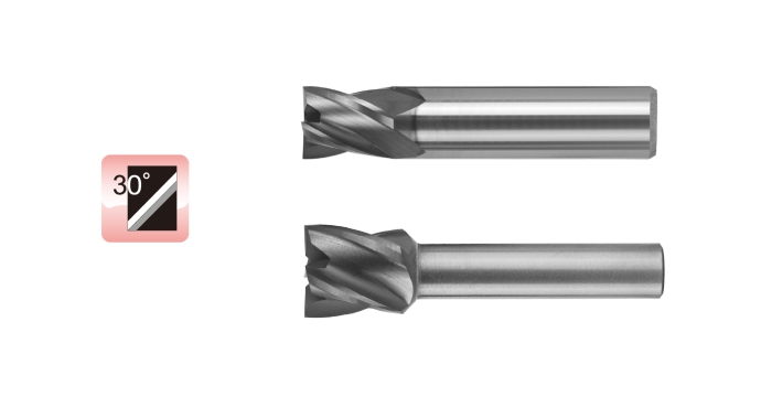 Helix 30° End Mill for Compound Lathe - 4 Flutes