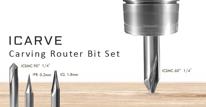 ICARVE Carving CNC Router Bit Set - Engraving
