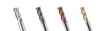 Long Shank Square End Mill - 4 Flutes - P-SLE/P-MLE