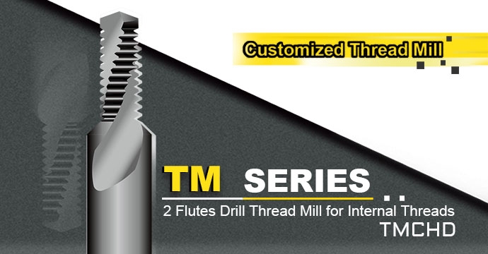 Thread Mill Cutter ISO + Drill + Chamfer