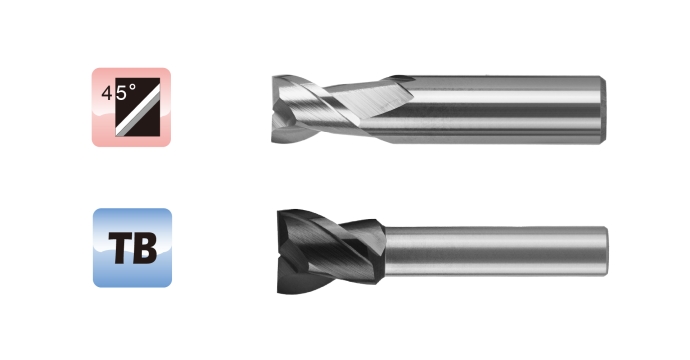 Aluminum End Mill for Compound Lathe - 2 Flutes