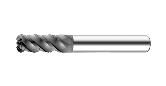 Heavy Duty Plus - CRFHPC Corner Radius End Mill - 4 Flutes