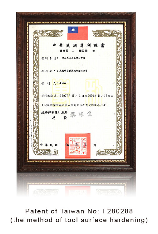 TiSiN prize TiSiN Patent of Taiwan